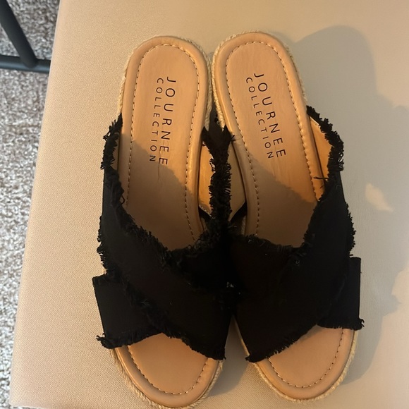 Wedge sandals-NEVER WORN - Picture 2 of 5